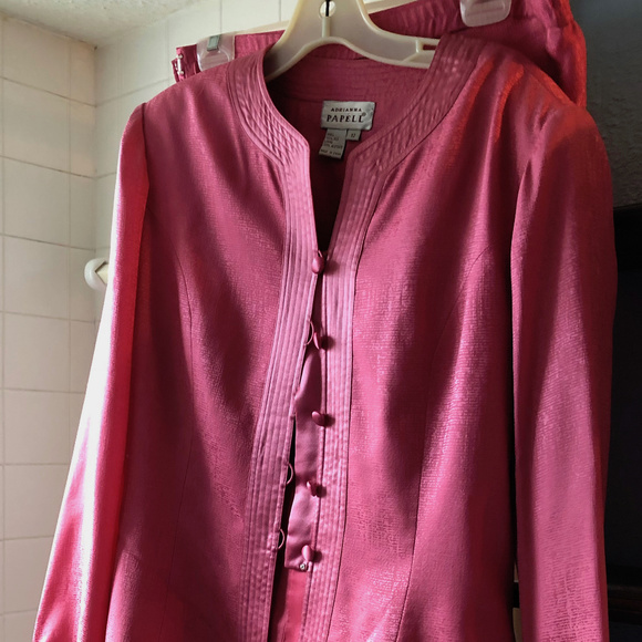 Vintage Adrianna Papell Pink silk set - Picture 5 of 6